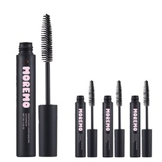 moremo 角蛋白簡易遮蓋白髮染髮睫毛膏 12g, 4個, 深棕色