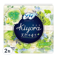 SOFY 蘇菲 Kiyora 舒爽清香衛生護墊 清香, 14cm, 72片, 2包