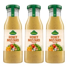 Kuhne 冠利 蜂蜜芥末沙拉醬250ml 德國原裝進口 天然蜂蜜芥末調製 口感滑順 沙拉料理好幫手, 250ml, 3瓶