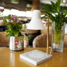 the Sweet 單色大理石旋鈕開關融蠟燈, 白色