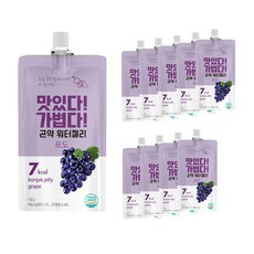 Malgeunnail 低卡蒟蒻果凍飲 青葡萄口味, 150g, 10入