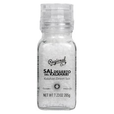 Regional Co. 喀拉哈里沙漠鹽 天然礦物鹽 瓶身自帶研磨器, 205g, 1瓶