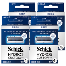 Schick 舒適牌 水次元5辨型刮鬍刀片 獨特吸震設計 精細掀蓋設計, 4片, 4盒