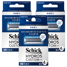 Schick 舒適牌 水次元5辨型刮鬍刀片 獨特吸震設計 精細掀蓋設計, 4片, 3盒