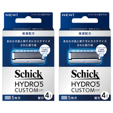 Schick 舒適牌 水次元5辨型刮鬍刀片 五刀片 獨特吸震設計 精細掀蓋設計, 4片, 2盒