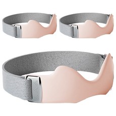 히즈플랜 실리콘 슬개골 무릎보호대, 핑크, 3개