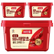CJ Haechandle 好餐得 太陽草 金牌辣椒醬, 3個, 2kg