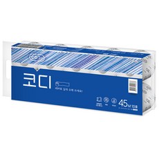 CODI 雙層捲筒壓紋衛生紙, 45m, 10捲, 1袋