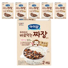 아이얌 우리아이 바로 먹는 소스, 짜장, 160g, 6개