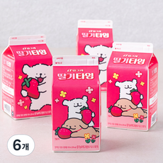 밀크타임 빙그레 가공유, 2L, 6개