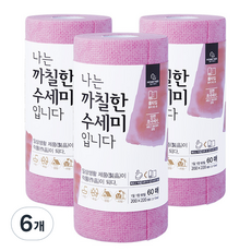 홈트너 나는 까칠한 수세미 입니다, 핑크, 6개