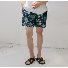 VENDIS 男款花紋防曬沙灘短褲 A509