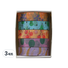 Daily Nest 簡潔紙膠帶套組, 款式 8, 3套