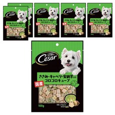 西莎 點心系列 狗零食 日本直送進口 添加蔬菜成分, 雞肉佐甘藍與安納芋口味, 100g, 6包