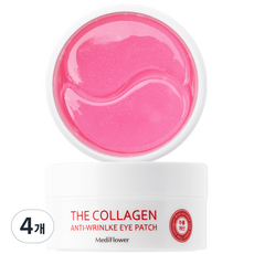 메디플라워 더 콜라겐 안티 링클 아이 패치 90g, 60개입, 4개