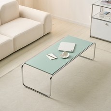 가구의정석 스틸 협탁 테이블 L 방문설치, 민트, 1개
