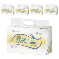 春風 抽取式擦手紙巾, 5包, 5袋