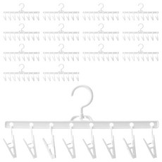 日常款帽子夾多功能掛勾, 15個, 白色