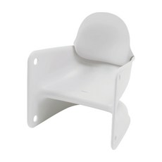 Combi 康貝 學習巧疊椅 寬底座+Z型結構設計 圓滑無銳角安全設計 雙面可坐椅背可拆, 岩石灰, 1個