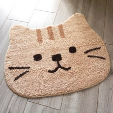 acro貓咪造型多用途地墊, 棕色貓咪款