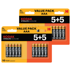 KODAK 柯達 XTRALIFE 鹼性AAA電池, 2個, 10入