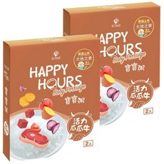 HAPPY HOURS 寶寶粥 6個月以上寶寶適用 2包入, 活力瓜瓜牛, 300g, 2盒