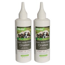 Pilou 皮樂 狗耳朵清潔乳液, 120毫升, 2個