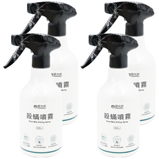 HUKUROU 福來朗 殺蟎除蟎噴霧, 95%以上殺蟎, 500ml, 4瓶