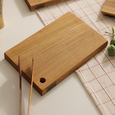 NAMUHANA 經典方形柚木實木砧板, 1個, 混色