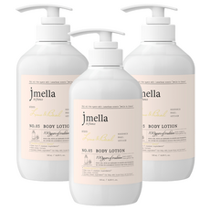Jmella 法式漫舞香水身體乳液 青檸羅勒香 持久保濕 500ml, 3瓶