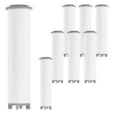 Nature Living 強力水壓濾芯蓮蓬頭專用替換濾芯, 8個, 單色