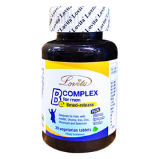 Lovita 男性緩釋型養生活力B群 素食錠, 30顆, 1.2g, 1罐
