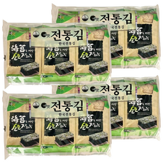 Yemat 原味海苔3入, 韓國鹽烤海苔，酥脆口感，無添加防腐劑, 13.5g, 4袋