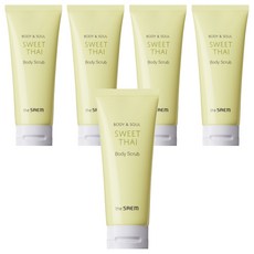 더샘 바디앤소울 스윗 타이 바디 스크럽 과일향, 5개, 200ml