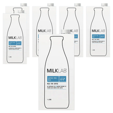 MILKLAB 無乳糖牛奶 100%澳洲純淨乳源, 1L, 6瓶