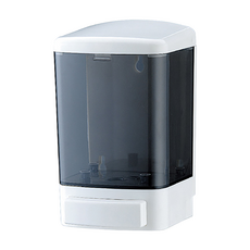 AHOYE 壁掛式按壓皂液器 大容量1000ml, 1個, transparent