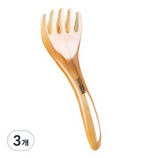 Banbino 鉤型頭皮刮痧板, 3個, 棕色
