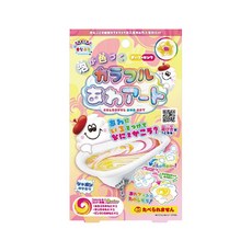 日本 nol 泡泡拉花入浴劑 黃 + 粉紅, 60g, 1個