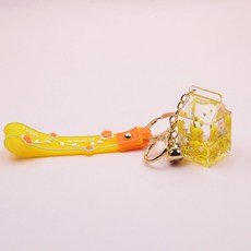 Merciband Milk Anmol 鈴鐺鑰匙圈, 黃色的, 1個