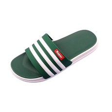 Retro Mood 男款三線緩震拖鞋, 綠色, 270mm