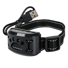 叮咚寵物狗震動式吠叫抑制器, 黑色, 1個