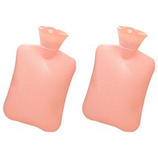 퀵살림 핸드워머 따뜻한 보온 물주머니 03 핑크 500ml, 2개
