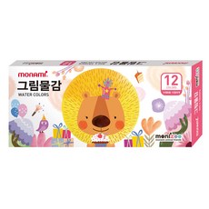 모나미 모니주 그림물감 핑크, 6ml, 12색