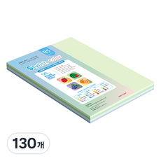 종이문화 스타일리쉬 얇은 혼합색지 120g 01 SS Spring, 130개, B5