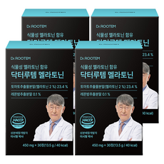 닥터루템 식물성 멜라토닌 함유 닥터루템 멜라토닌, 30정, 4개