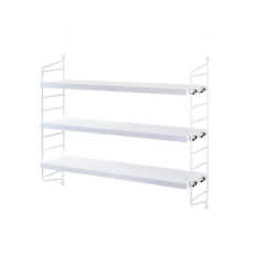 品屋 掛壁收納架, 白色, 1個