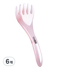 Banbino 鉤型頭皮刮痧板, 6個, 粉紅色