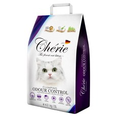 Cherie 法麗 德國凝結杉木砂 100%德國工藝製造 強效結團 可沖馬桶 有效鎖住異味 10L, 天然杉木香, 4.3kg, 1包