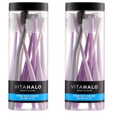 VITAHALO 雙重細毛牙刷10支 + 舌苔清潔刷, 2組, 10支