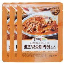 곰곰 비프 양송이카레소스, 180g, 3개